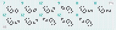 18-bit period 4 pseudo-oscillators